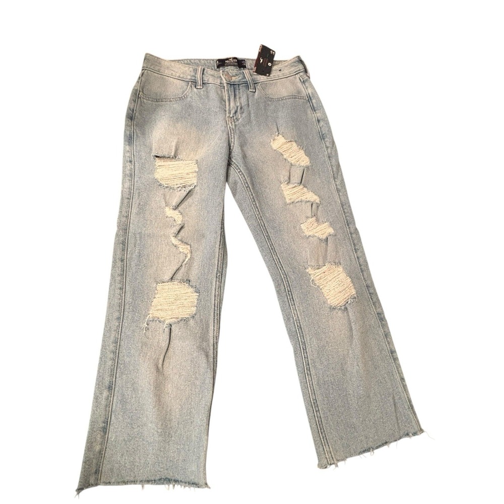 Hollister Women's 90's Vintage Straight‎ Denim Jeans Low Rise  24 x 26 NWT